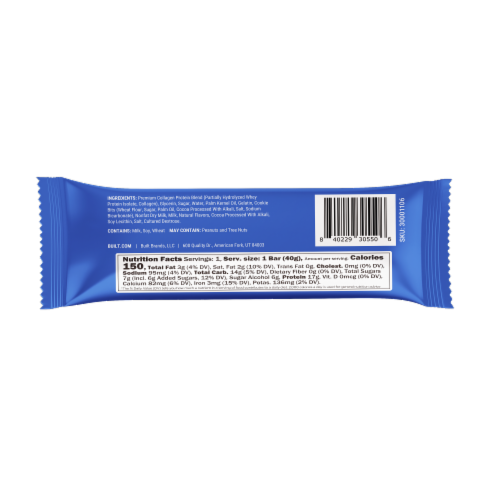 Built™ Puff Cookies 'N Cream Protein Bar Perspective: back