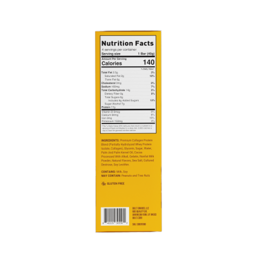 BUILT® Puff Salted Caramel Protein Bars Perspective: back