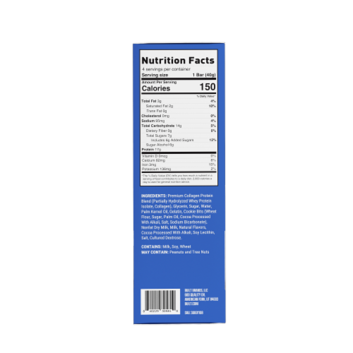 BUILT® Puff Cookies N' Cream Protein Bars Perspective: back