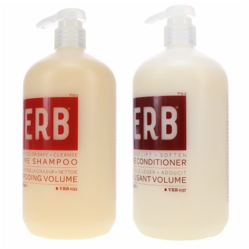 Verb Volume Shampoo 32 oz & Volume Conditioner 32 oz Combo Pack Perspective: back