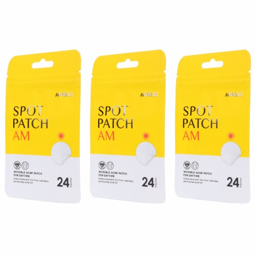 Avarelle Acne Spot Pimple Patch AM 24 Round Patches 3 Pack Perspective: back