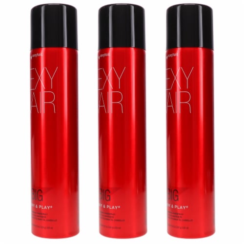 Sexy Hair Big Sexy Hair Spray and Play Volumizing Hairspray 10 oz 3 Pack Perspective: back
