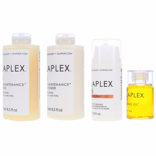 Olaplex No.4 Bond Maintenance Shampoo 8.5 oz, No. 5 Bond Maintenance Conditioner 8.5 oz, No. Perspective: back