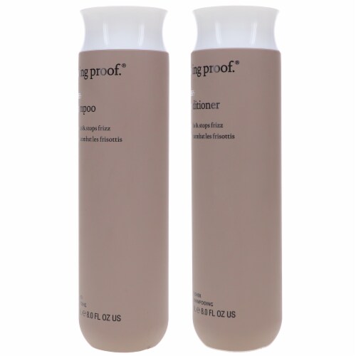 Living Proof No Frizz Shampoo 8 oz & No Frizz Conditioner 8 oz Combo Pack Perspective: back