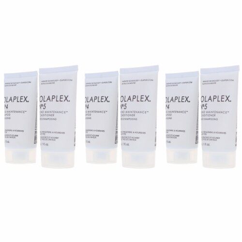 Olaplex No.4 Bond Maintenance Shampoo 1 oz 3 Count & No.5 Conditioner 1 oz 3 Count Combo Pack Perspective: back