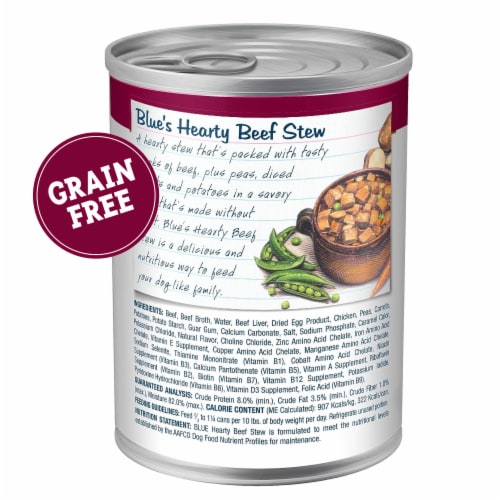 Blue Buffalo Blue's Stews Adult Grain-Free Wet Dog Food Beef Perspective: back