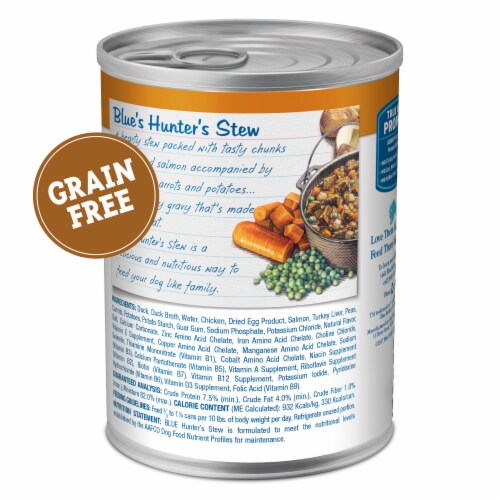 Blue Buffalo Natural Adult Blue's Stew Hunter's Stew Wet Dog Food Perspective: back