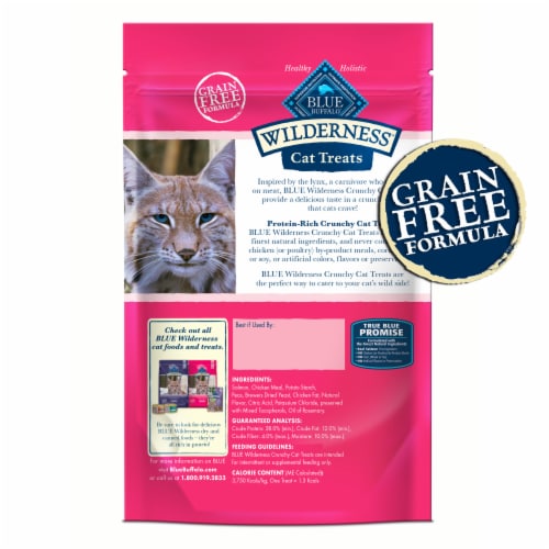 Blue Buffalo Wilderness Crunchy Salmon Cat Treats Perspective: back