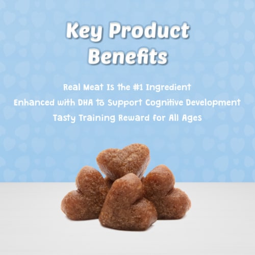 Blue Buffalo Bits Natural Soft Moist Training Dog Treats Perspective: back