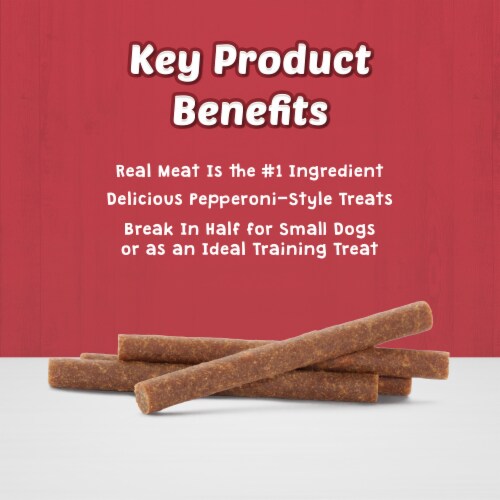 Blue Buffalo Stix Natural Soft Moist Beef Dog Treats Perspective: back
