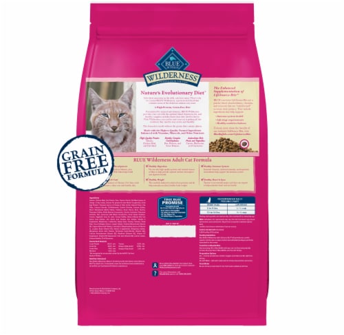 Blue Buffalo Wilderness High Protein Natural Salmon Adult Dry Cat Food Perspective: back