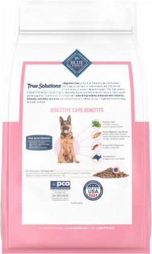 Blue™ Buffalo True Solutions™ Blissful Belly Chicken Digestive Care Formula Adult Dry Dog Food Perspective: back
