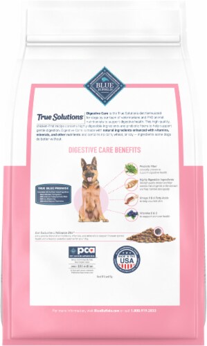Blue™ Buffalo True Solutions™ Blissful Belly Chicken Digestive Care Formula Adult Dry Dog Food Perspective: back