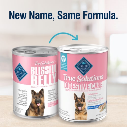 Blue Buffalo True Solutions Blissful Belly Natural Chicken Digestive Care Adult Wet Dog Food Perspective: back