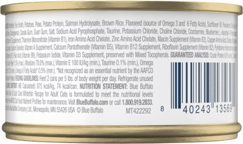 Blue Buffalo® True Solutions™ Perfect Coat Natural Skin & Coat Care Whitefish Adult Wet Cat Food Perspective: back