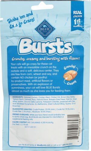 Blue® Bursts Chicken Flavored Cat Treats Perspective: back