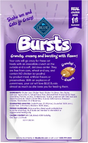 Blue® Bursts Natural Liver & Beef Cat Treats Perspective: back