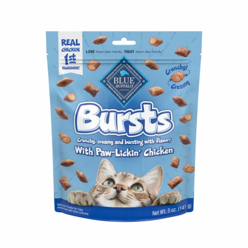 Blue Buffalo Bursts Crunchy & Creamy Cat Treats Paw-Lickin' Chicken Perspective: back