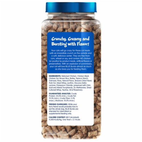 Blue Buffalo Bursts Crunchy & Creamy Cat Treats Paw-Lickin' Chicken Perspective: back