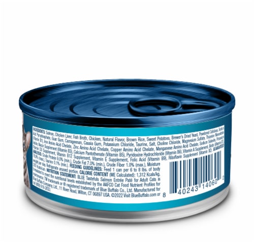 Blue Buffalo® Tastefuls™ Salmon Entree Adult Wet Cat Food Perspective: back