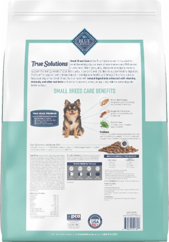 Blue Buffalo True Solutions Small & Mighty Small Breed Dog Food Perspective: back