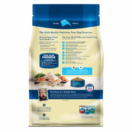 Blue Buffalo™ Life Protection Formula® Chicken & Brown Rice Senior Dog Food Perspective: back