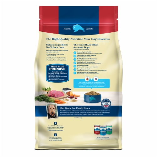 Blue Buffalo Life Protection Formula Natural Adult Dry Dog Food Beef & Brown Rice Perspective: back