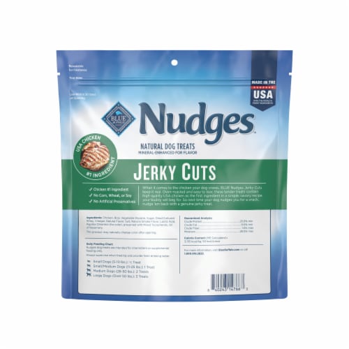 Blue Buffalo Nudges Jerky Cuts Natural Dog Treats Chicken Perspective: back