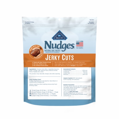 Blue Buffalo Nudges Jerky Cuts Natural Chicken and Duck Dog Treats 10 oz Harris Teeter