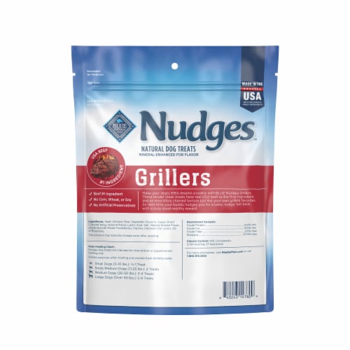 Blue Buffalo Nudges Grillers Natural Steak Dog Treats Perspective: back