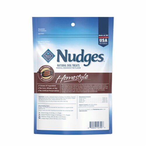 Blue Buffalo Nudges Homestyle Natural Chicken and Pork Dog Treats Perspective: back