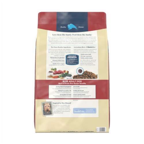 Blue Buffalo Life Protection Formula Beef & Brown Rice Adult Dry Dog Food Perspective: back