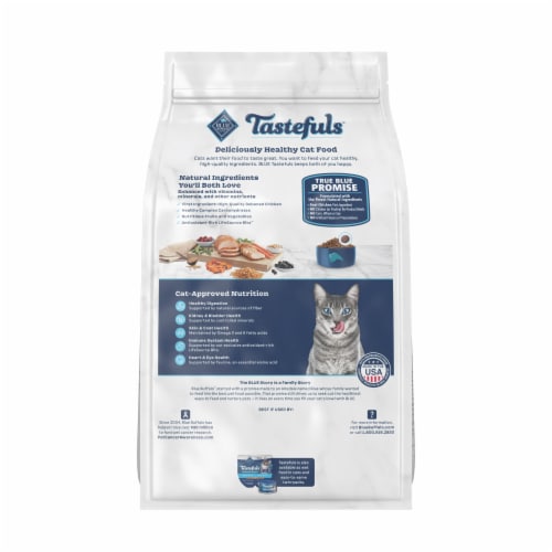 Blue Buffalo Tastefuls™ Adult Cat Multi-Protein Chicken & Turkey Recipe Dry Cat Food Perspective: back