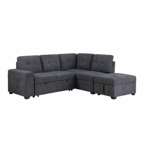 Sleeper sectional with storage ottoman deals
