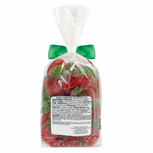 Sweet Shoppe Sugared Strawberries Candy Perspective: back