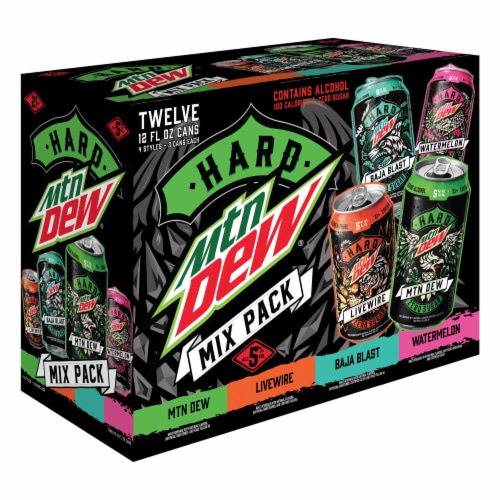 Hard Mountain Dew Classic Variety Pack Perspective: back