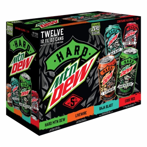 Hard Mountain Dew Classic Variety Pack Perspective: back