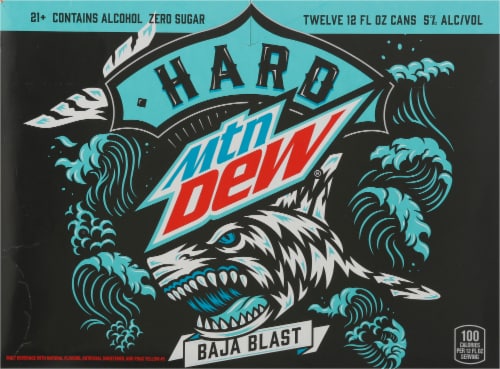 Hard Mountain Dew Baja Blast Seltzer Perspective: back