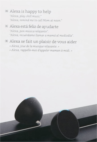 Amazon - Echo Pop (1st Generation) Smart Speaker with Alexa Perspective: back