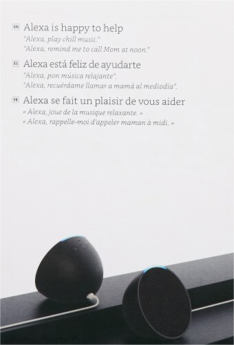 Amazon - Echo Pop (1st Generation) Smart Speaker with Alexa Perspective: back