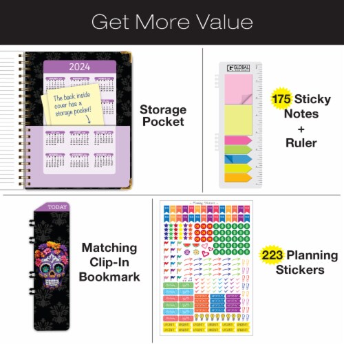 Global printed products hardcover academic year 23 24 planner sugar