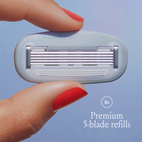 Billie Women's 5-Blade Razor Refills Perspective: back