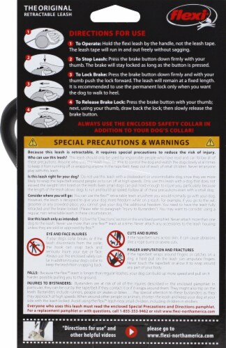 Flexi® Fun Black Large Dog Lead Perspective: back