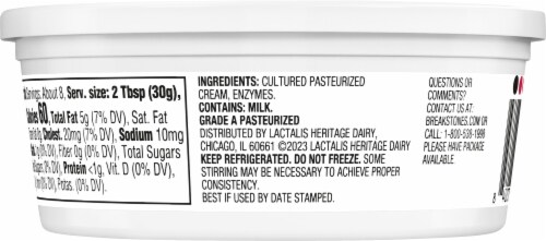 Breakstone's All Natural Sour Cream Perspective: back