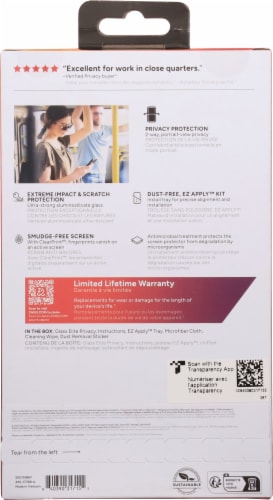 Zagg™ IS-GL EL Privacy E -Apple-Dwight LGPL/15+CFS-FG Perspective: back