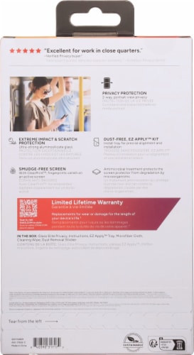 ZAGG™ InvisibleShield® Glass Elite Privacy Tempered Glass Screen Protector Perspective: back