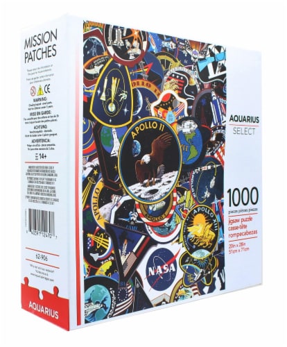 NASA Mission Patches 1000 Piece Jigsaw Puzzle Perspective: back