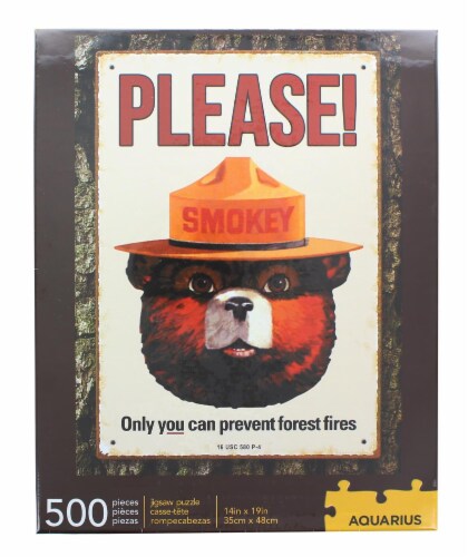 Smokey Bear 500 Piece Jigsaw Puzzle Perspective: back