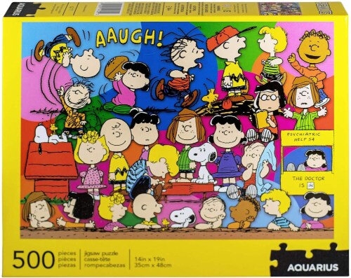 Peanuts Cast 500 Piece Jigsaw Puzzle Perspective: back