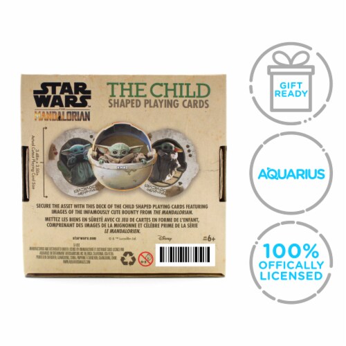 Star Wars™ Mandalorian The Child Shaped Playing Cards Perspective: back